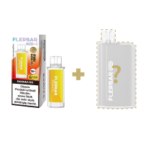 Flerbar Pods - Banana Ice + Zufälliger Akkuträger