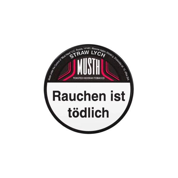 Must H Tabak 200g - Straw Lych