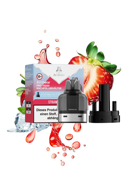 Arcbear Pro 15000 Pod Bundle - Strawberry Ice