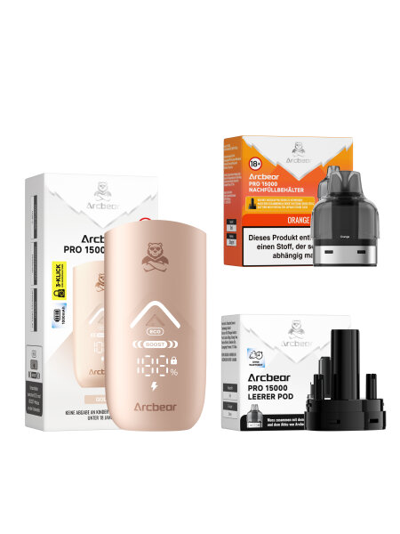 Arcbear Pro 15000 Starterkit - Gold Orange