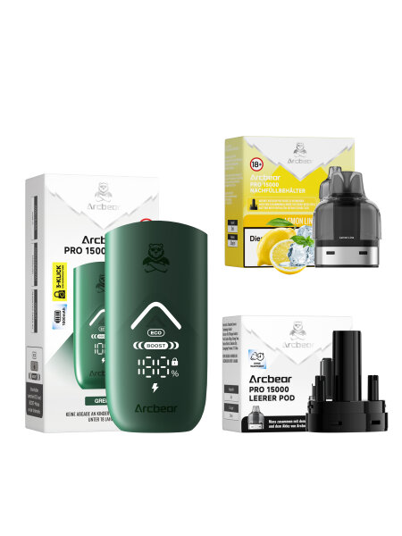 Arcbear Pro 15000 Starterkit - Green Lemon Lime