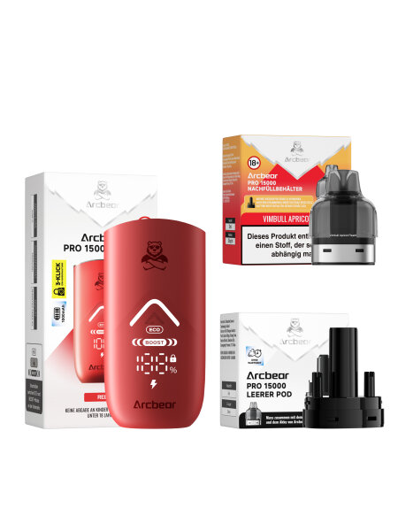 Arcbear Pro 15000 Starterkit - Red Vimbull Apricot Peach