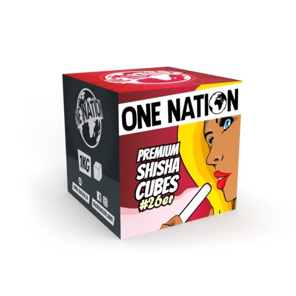 One Nation Premium 26er Shisha Kohle