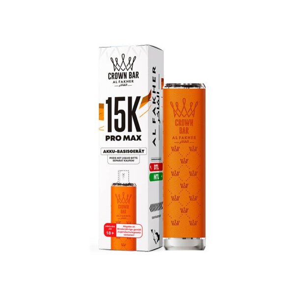 Al Fakher Crown Bar 15K Pro Max Akkuträger- Orange
