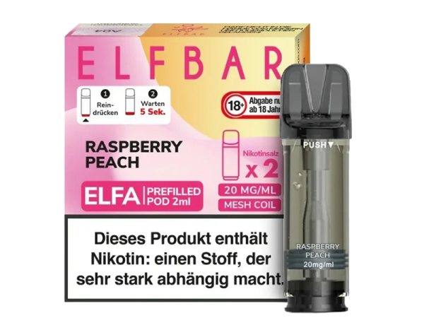 ELFA Liquid Pod 2er Pack - Raspberry Peach