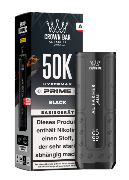 Al Fakher Hypermax Prime 50k Akkuträger - Black