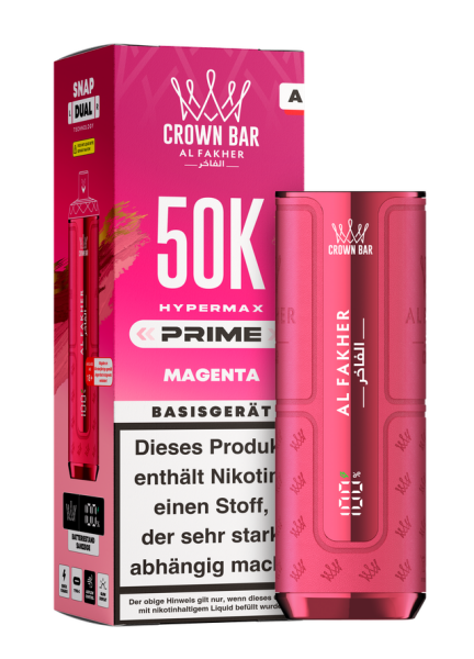 Al Fakher Hypermax Prime 50k Akkuträger - Magenta