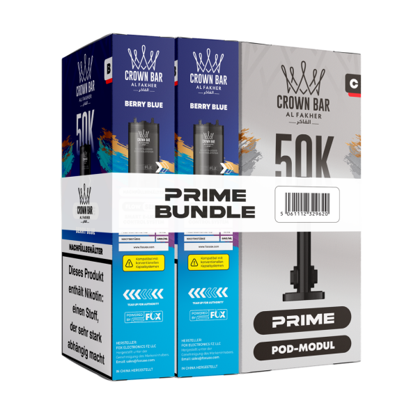 Al Fakher 50k Hypermax Prime Pod Set - Berry Blue
