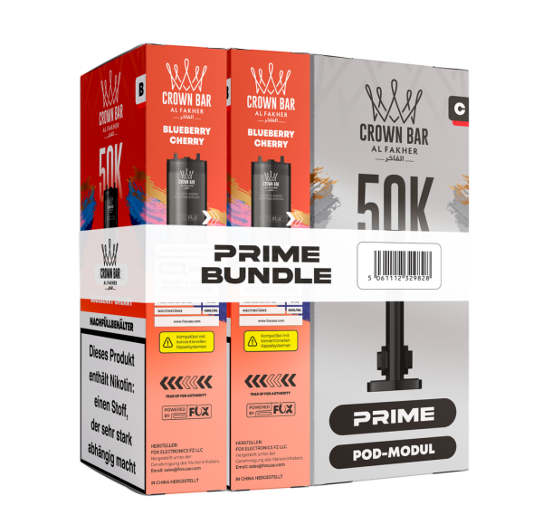 Al Fakher 50k Hypermax Prime Pod Set - Blueberry Cherry