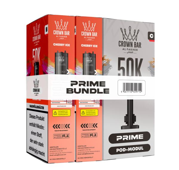 Al Fakher 50k Hypermax Prime Pod Set - Cherry Ice