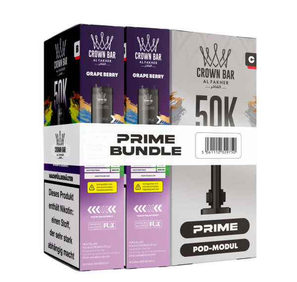 Al Fakher 50k Hypermax Prime Pod Set - Grape Berry