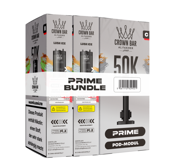 Al Fakher 50k Hypermax Prime Pod Set - Lush Ice