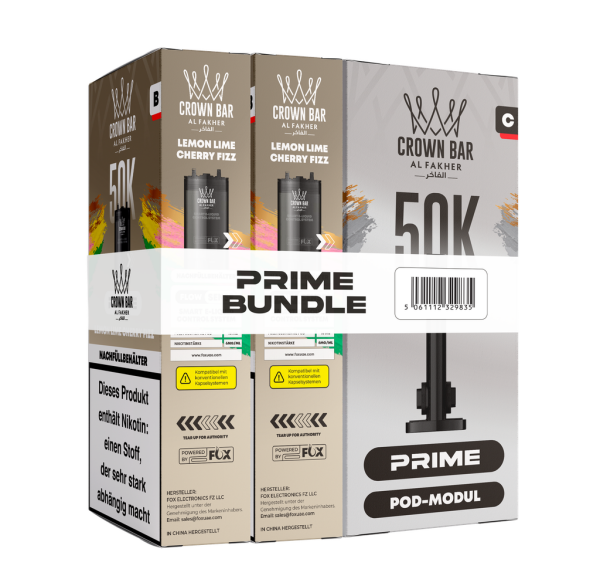 Al Fakher 50k Hypermax Prime Pod Set - Lemon Lime Cherry Fizz