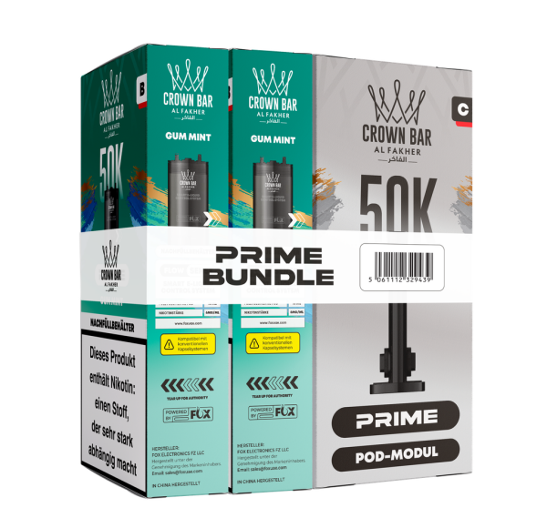 Al Fakher 50k Hypermax Prime Pod Set - Gum Mint