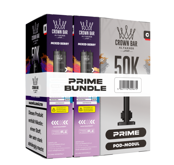 Al Fakher 50k Hypermax Prime Pod Set - Mixed Berry