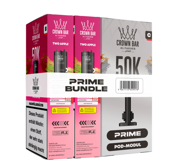 Al Fakher 50k Hypermax Prime Pod Set - Two Apple
