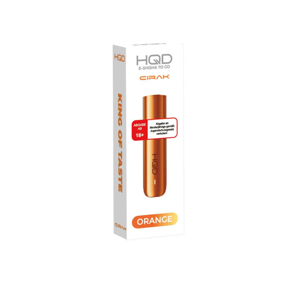 HQD Akkuträger Wiederaufladbare Mehrweg E-Zigarette - Orange